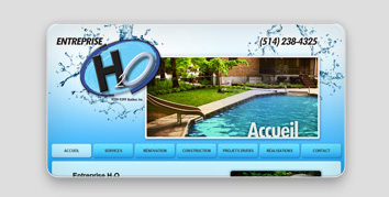 Entreprise H2O piscine creusée